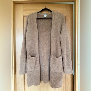 Stars Above Soft Tan Open-Front Cardigan